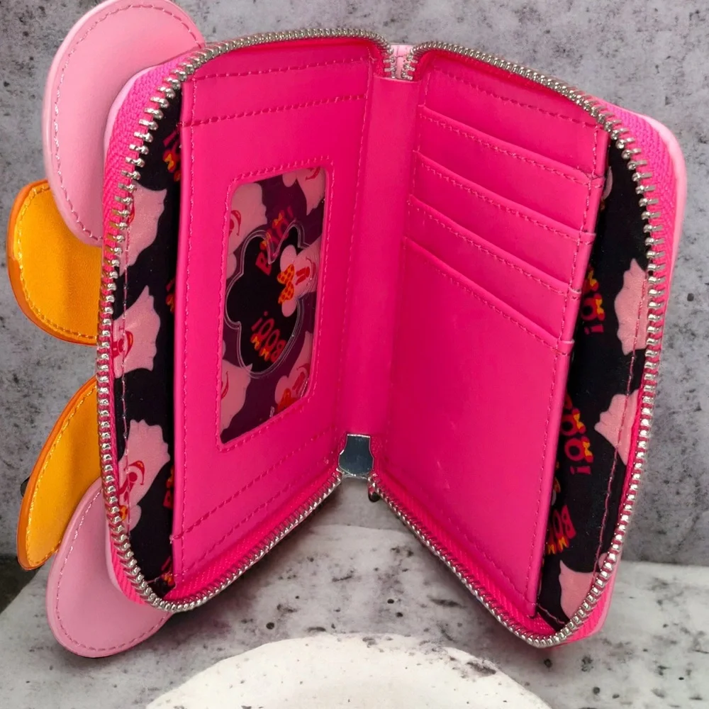 Pastel Ghost Minnie Mouse Glow-in-the-Dark Backpack and Matching Zip Wal… - Picture 8 of 9